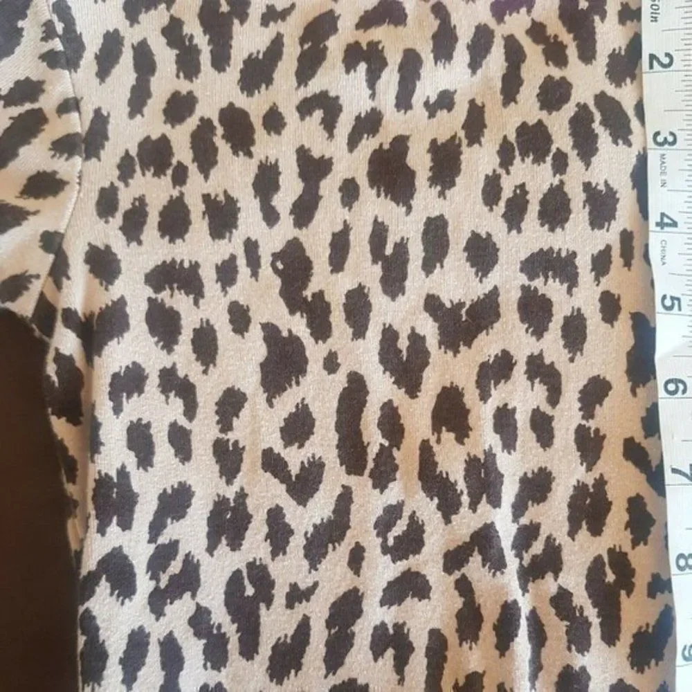 Carters Long Sleeve Top Blouse  Animal Print  Pink Brown Size 3 Toddler Girls